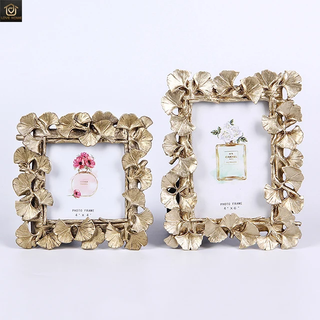 
Ginkgo Leaf Frame Vintage Resin Frame Wedding Graduation Photo Frame 