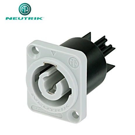 Neutrik NAC3MPB-1 powercon 20A connector socket for neutrik, power-out, 3/16' flat tab terminals, grey
