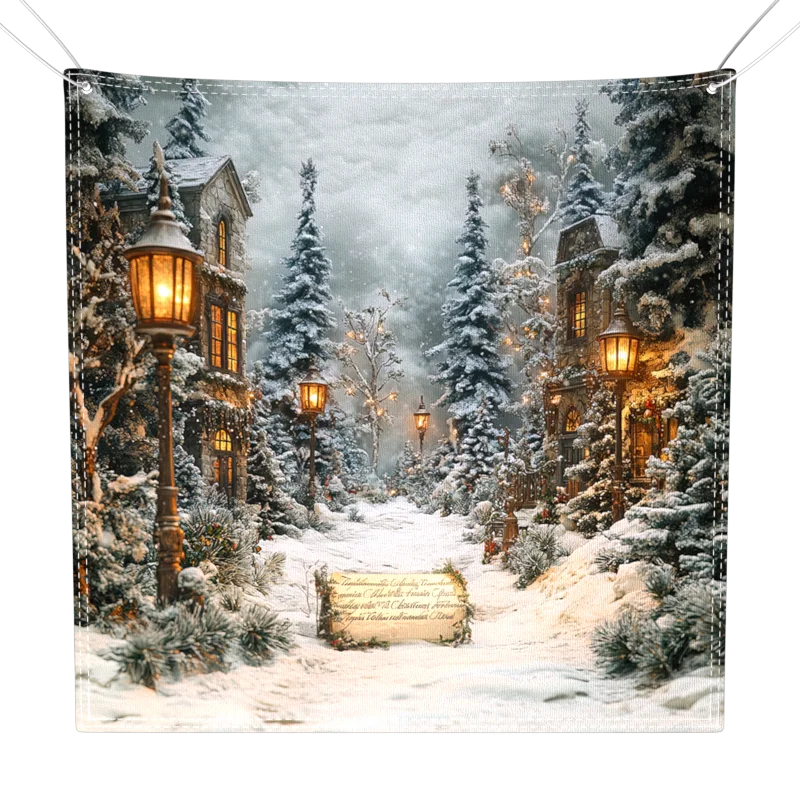 Customized Printed banner Promotional waterproof Advertising Banner backdrop Christmas Photography Background