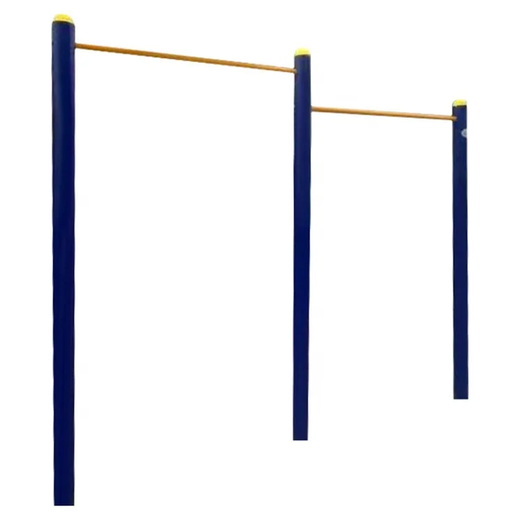 Outdoor exercise equipment two horizontal bar for the