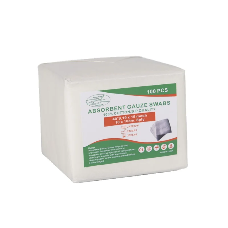 Non sterile Gauze swab compresse