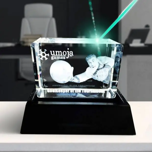 3d лазерная гравировка Чистый Кристалл K9 куб Сублимация чистый кристалл фоторамка персонализированные пользовательские спортивные сувениры