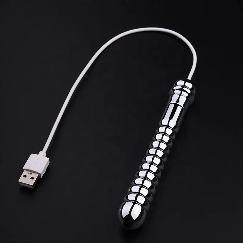 Секс-игрушки металлический нагревательный стержень USB зарядка анальные пробки массажер простаты для мужчин и женщин расширитель точки G мастурбация игры взрослых