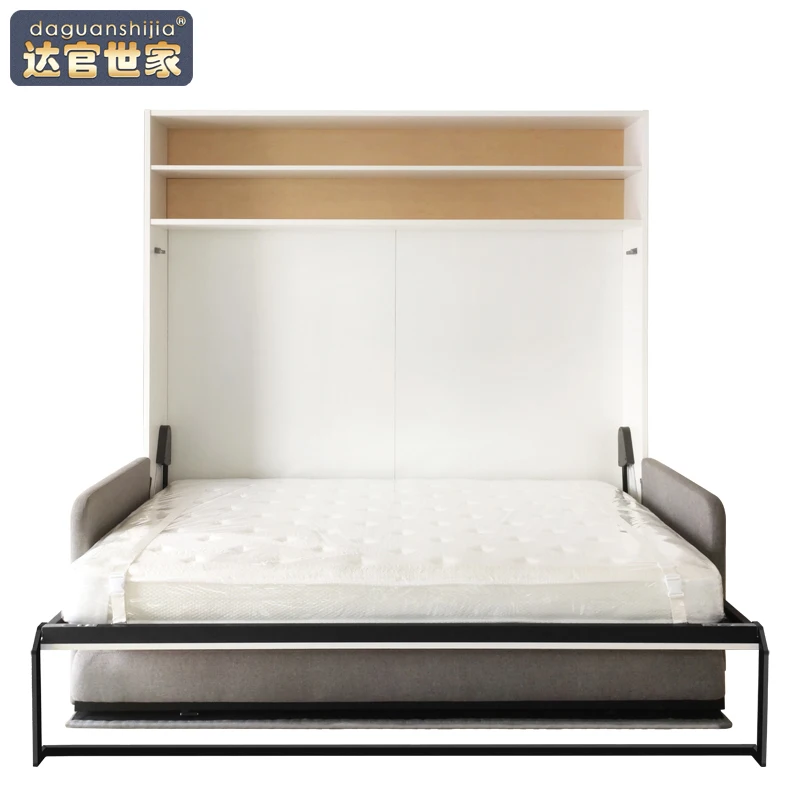 High quality hot sale wall bed customized mechanism modern Murphy bed with sofa