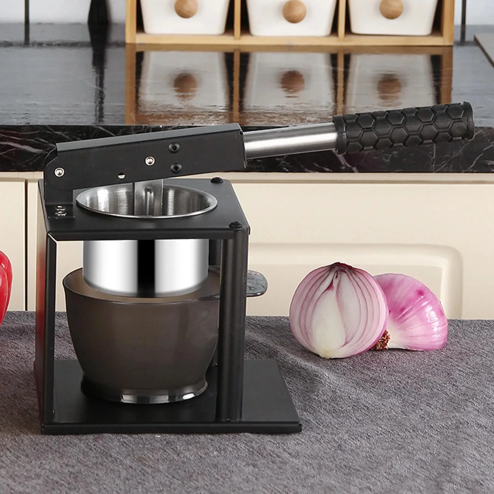 Manual juicer with rod Stainless steel manual lemon Orange Citrus juicer Hand press heavy duty juice essence juicer