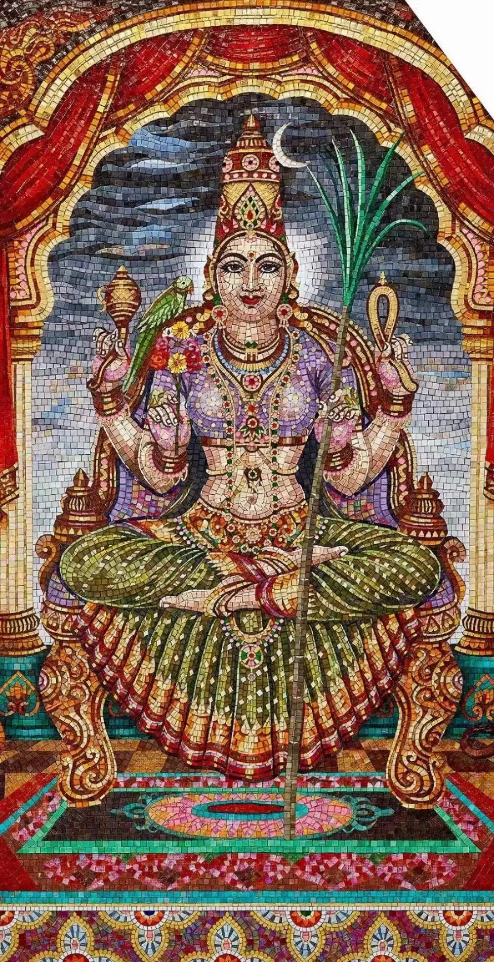 Customizable Decorative Handmade Glass Mosaic Wall Mural for Hotels Bathrooms and Interiors-for Kitchen Room and Living Room