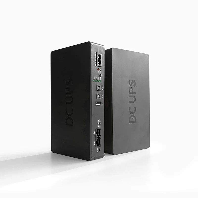 Large LifePO4 Battery 26w 52w Mini Wifi DC UPS 12V 24V 9V 5V POE For Wifi Router 9V 12V Sufficient 8000-14000mah UPS power