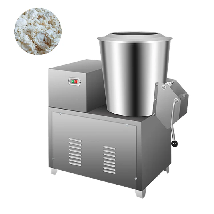 Stainless Steel Flour Dough Mixer Electric Large Manual 50Kg Double Cone Flour Powder Mixer Blender Flour Mixer Machine