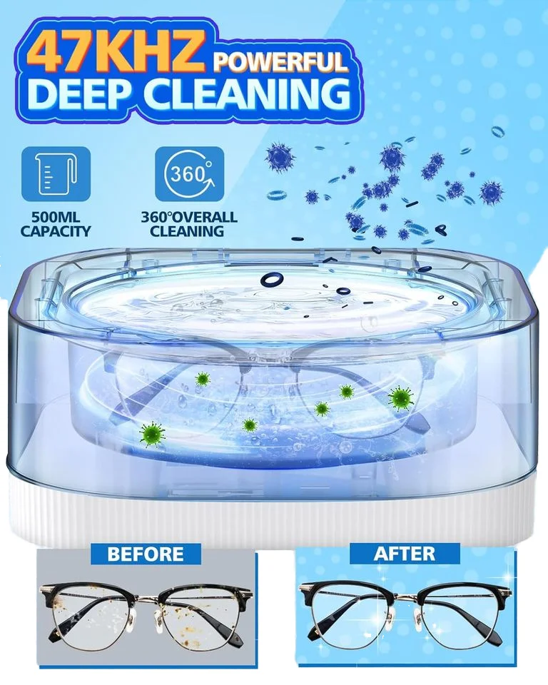 Professional digital ultrasonic denture cleaner can replace dental floss water floss tongue scraper IPX7 FREE sample  OEM/ODM