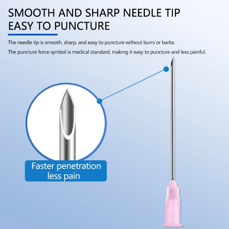 Manufacturer Syringe Needle Stainless Steel Hypodermic Injection Syringe Needle Medical Disposable Needle