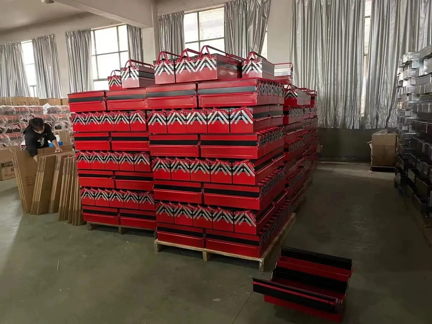 Portable Tool Box 5 Drawer Tool Chest 18.5 Inch Metal Tool Storage Cabinet with Tray for Home Improvement Auto Mechanics