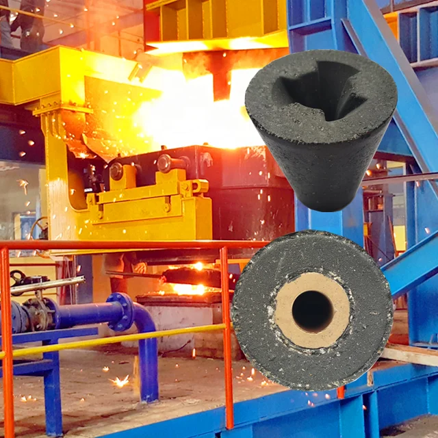 Metering Nozzle Foundry Ladle Tundish Tapping Hot Steel Continuous Casting Graphite Metering Nozzle