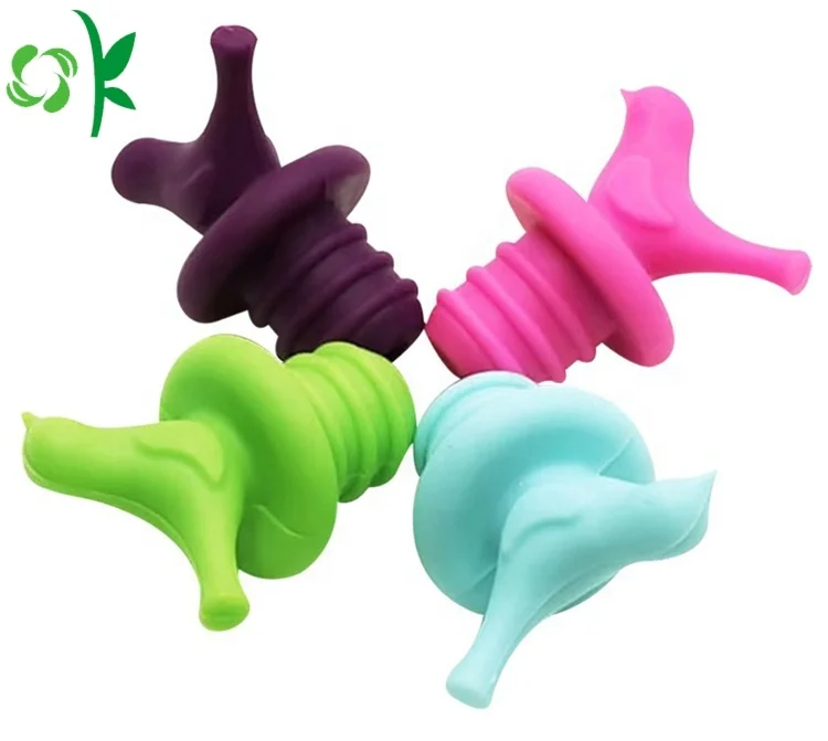 OKSILICONE забавная Силиконовая пробка в форме маленькой птицы для бутылок вина колпачки напитков и пива