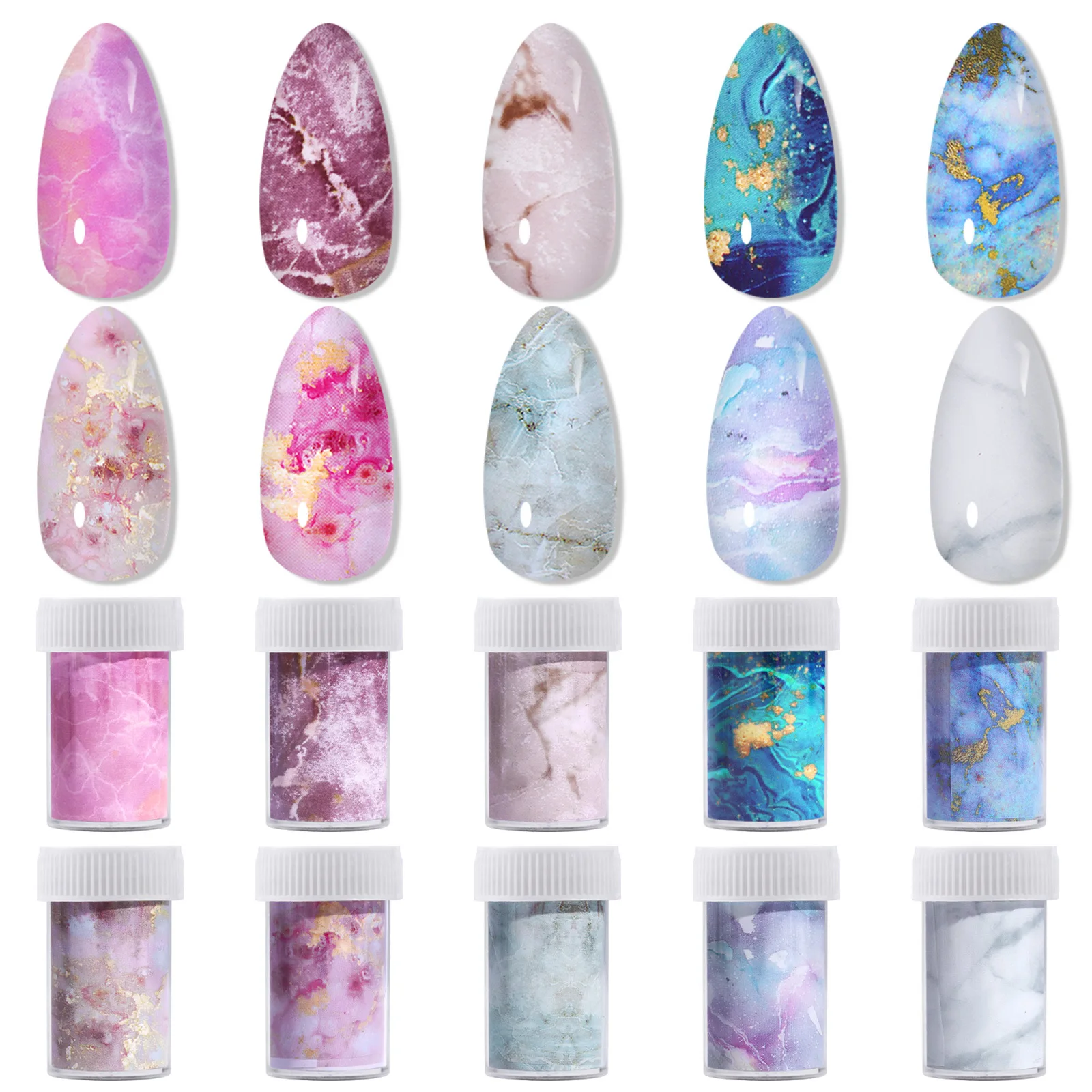 Nail Foil Transfer Decals Nail Sticker Starry Sky Pattern Lace Style 4*100cm Nail Foils
