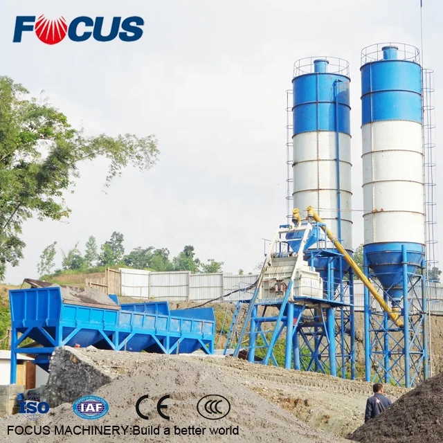 25m3/h mini mix concrete batching plant for sale