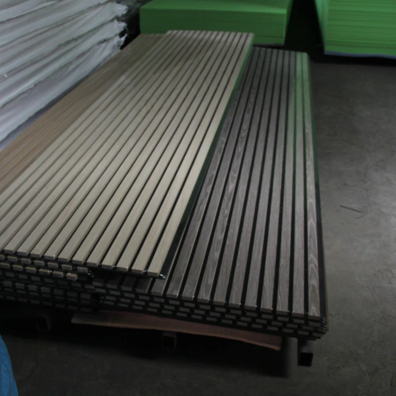 Acoustical Soundproofing Polyester Foam Wooden Fluted Akustik Decorative Wall Akupanels