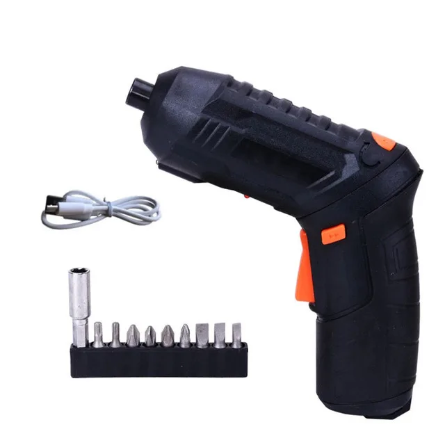 
Spot Wholesale USB Rechargeable Lithium Battery Plastic Box Mini Electrical Screw Driver Set 