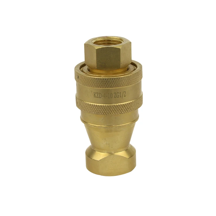 brass kzd hydraulic quick connect disconnect quick coupling