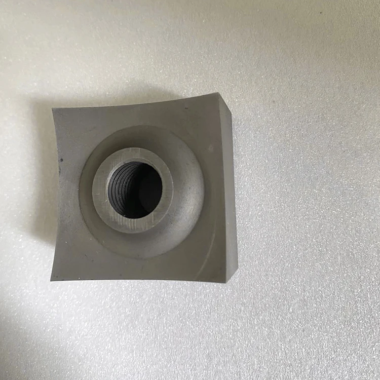 Customized Plastic Recycling Single Shaft Shredder Blade Thread Hole Shredder Knife