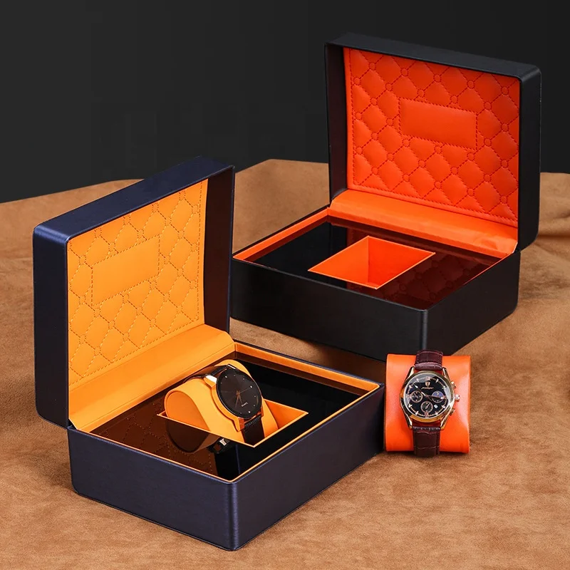 High quality luxury custom black watch box packing watch boxes & cases