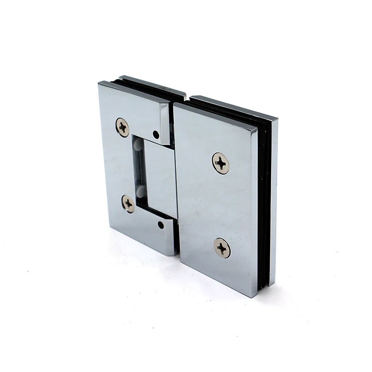 Solid Brass 180 Degree Big Shower Hinge Adjustable Glass to Glass Partition Door Hinge
