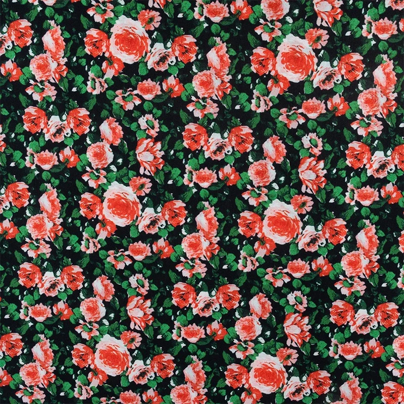 OEKO-TEX 100 silk digital print habotai fabric 12mm 100%mulberry silk print fabric for silk habotai garment scarf