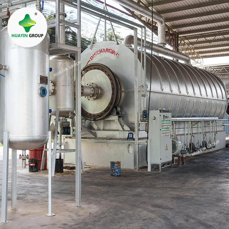 Huayin waste tyre tire pyrolysis machinery cracking reactor for pyrolysis oil