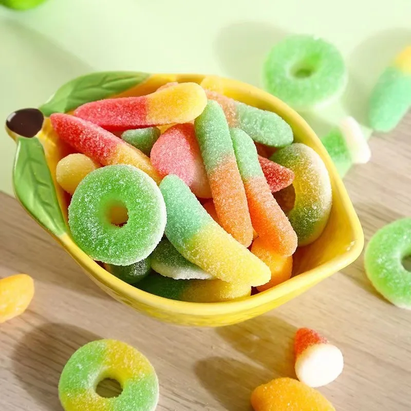 Bulk Wholesale Soft Candy Snacks Different Shape Sugar Coated Candies
