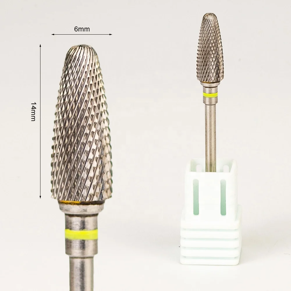 Sharp XF F M C XC Silver Safety Professional Corn Tungsten Carbide Nail Bits for Drill Machine Accessories