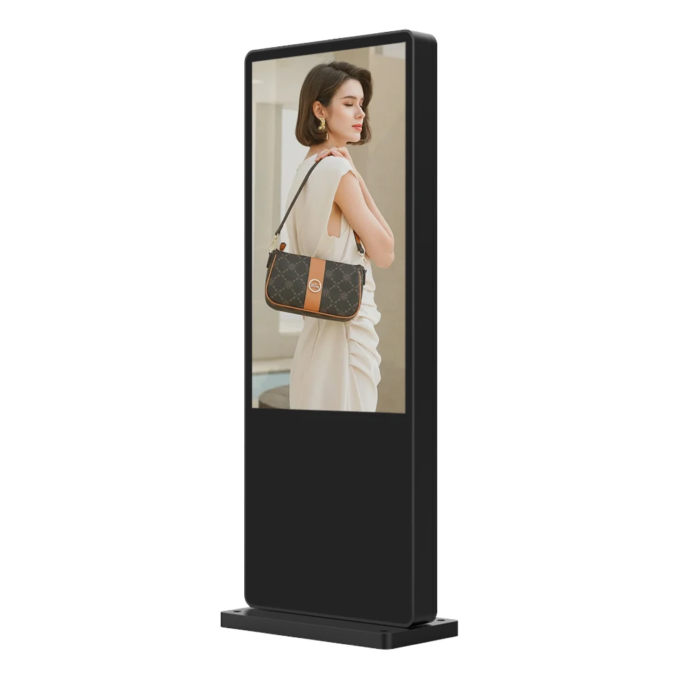 Outdoor advertising machine vertical LCD high brightness rain and dust led digital flexible led curtain display net screen