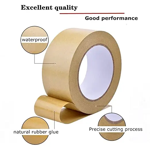 Adhesive Hot Melt Glue Brown 70G Self Adhesive Packing Kraft Packaging Tape