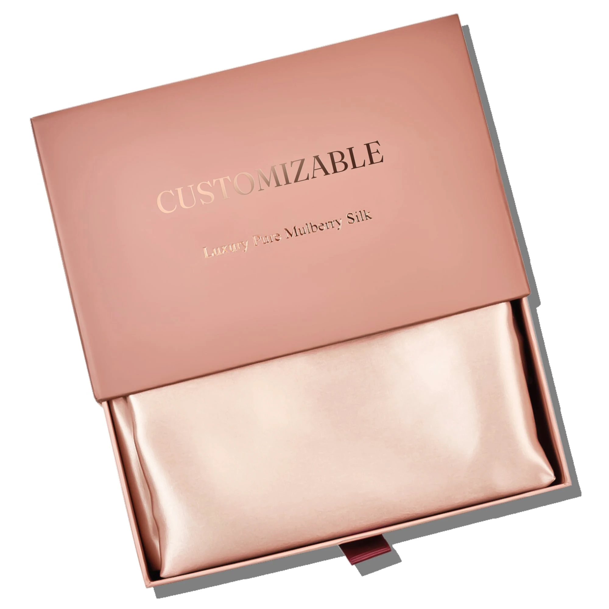 Embroidered 100% Real Silk Mulberry PillowCase 6a 16/19/22 Custom Organic Non Toxic Pure Silk Pillow Case With Box