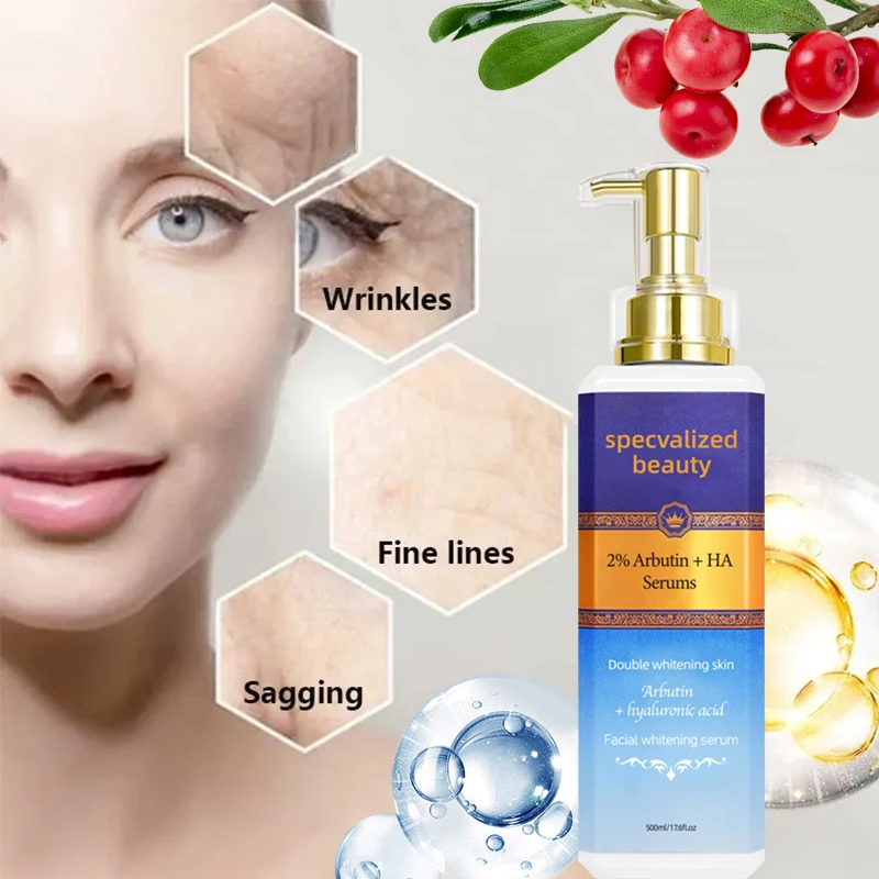 Anti-aging and whitening serum Own brand Alpha Arbutin 2% + HA Serum