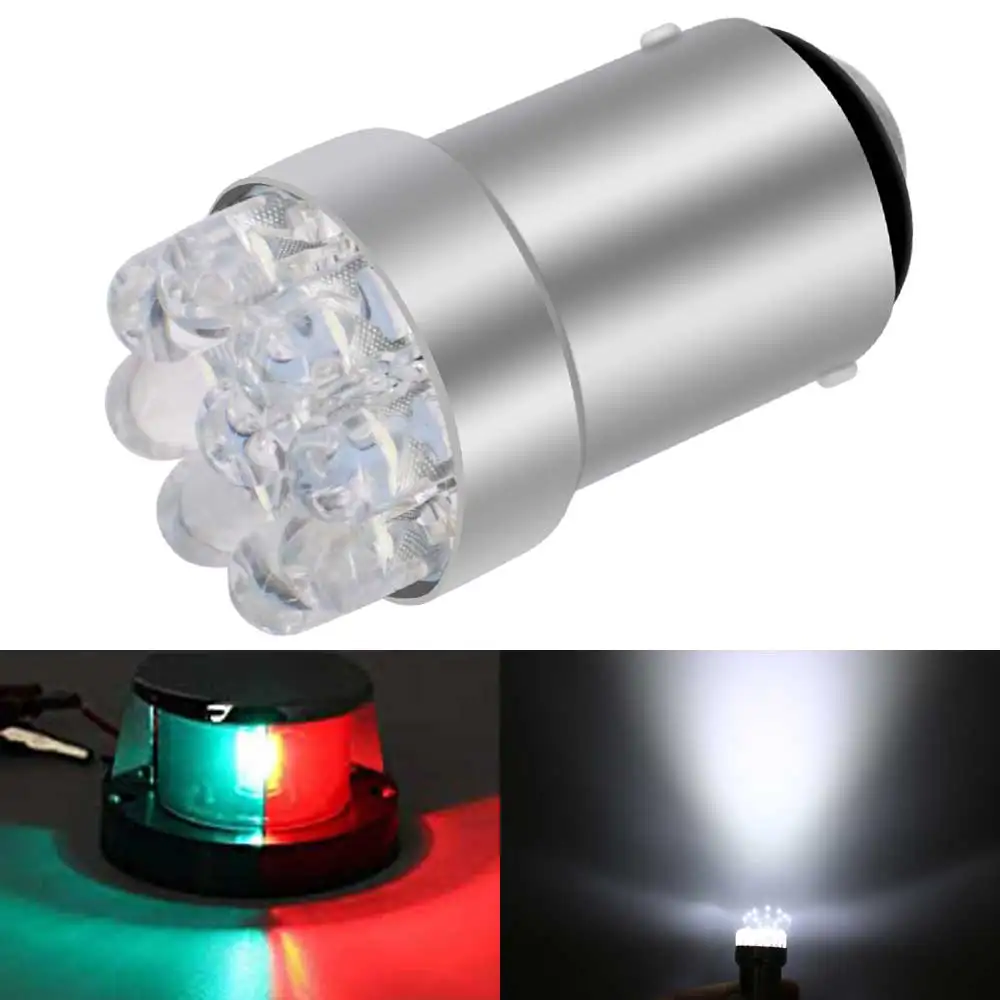 Lamp Led Ba15d 10-30V 1.5W 1156 BA15S 1157 BAU15S BAY15D BA15D Led Light Marine Boat Ceiling Lamp DJ221