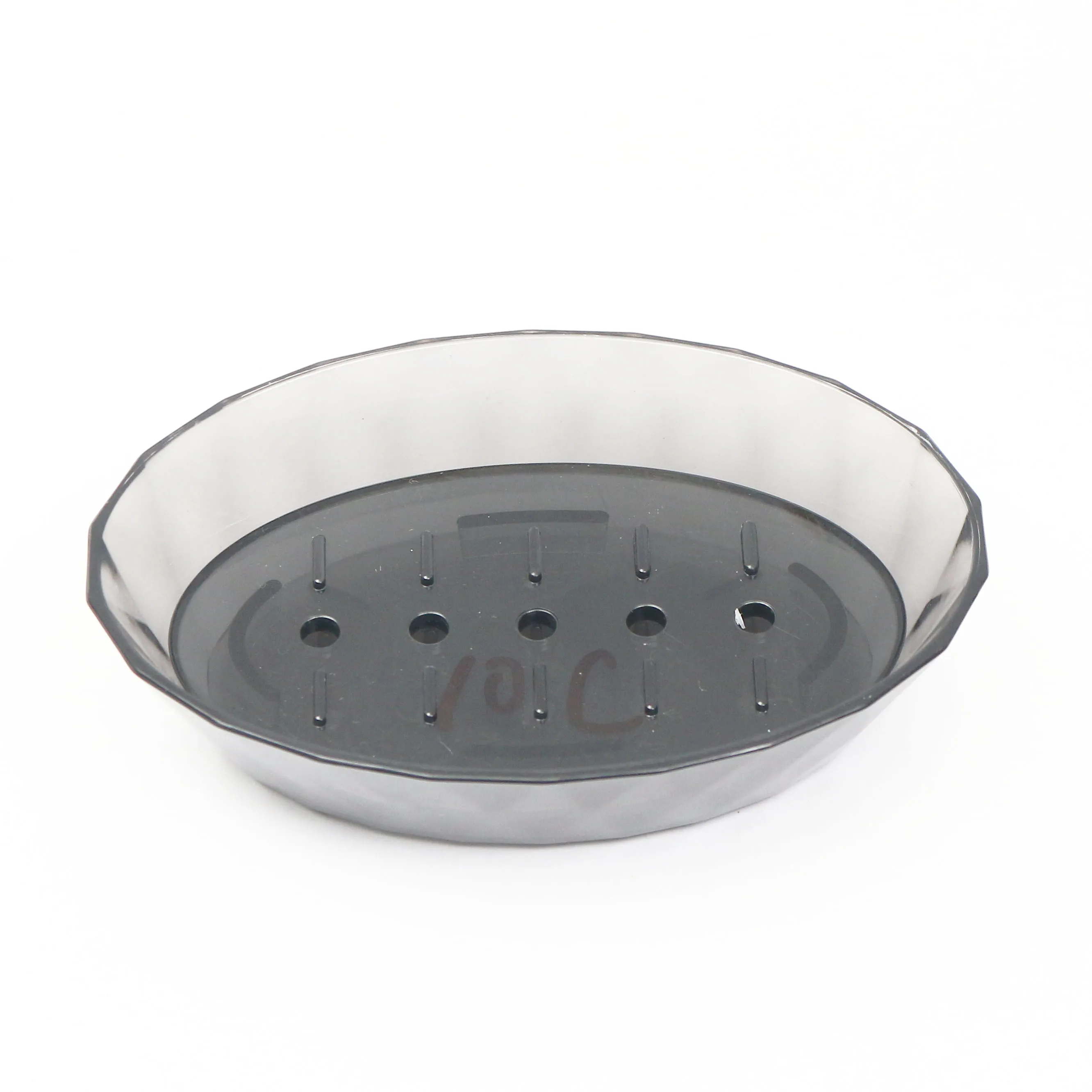 Plastic Hotel Room Bathroom Mini Oval Soap Dish Box Holder Container Case