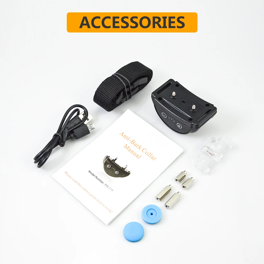 Static Shock Rechargeable Dog Bark Stop Collar Anti Barking Collar Anti Bark Collar Device For Dog