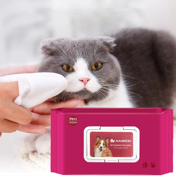 Manufacturer Direct Sales Of Non Woven Biodegradable Pet Wipes Organic Deodorant And Anti Bacterial Pet Wipes For Sanimals
