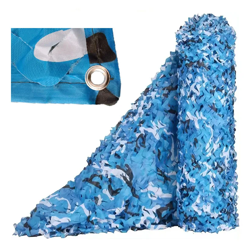 Sturdyarmor Custom ODM Camouflage tarp mesh netting any size blind oxford polyester ocean camouflage net for garden decoration