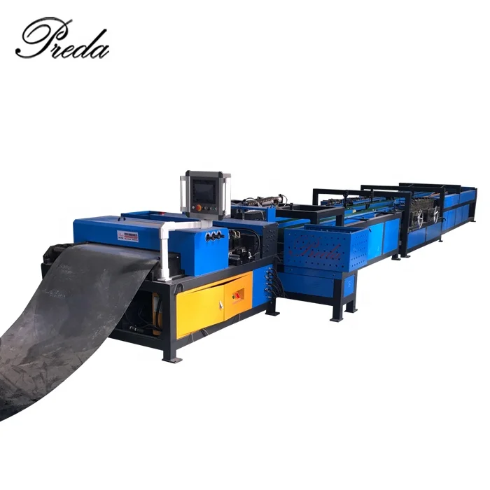 European standard tube making machine with 4 coil cradles decoiler auto duct production line 5 auto line 6