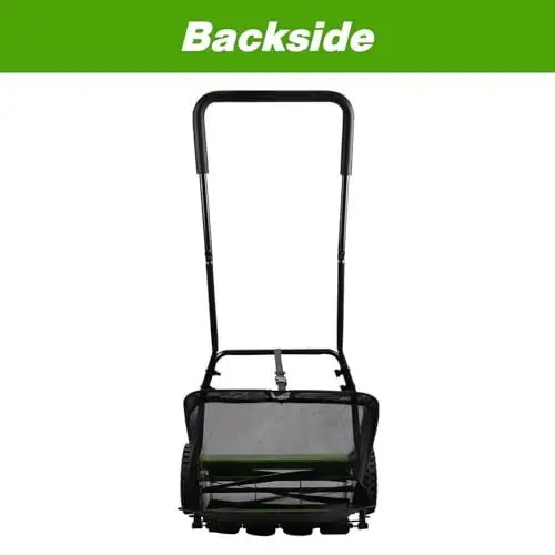 16-Inch 5-Blade Push Reel Lawn Mower Blade Height with Grass Catcher