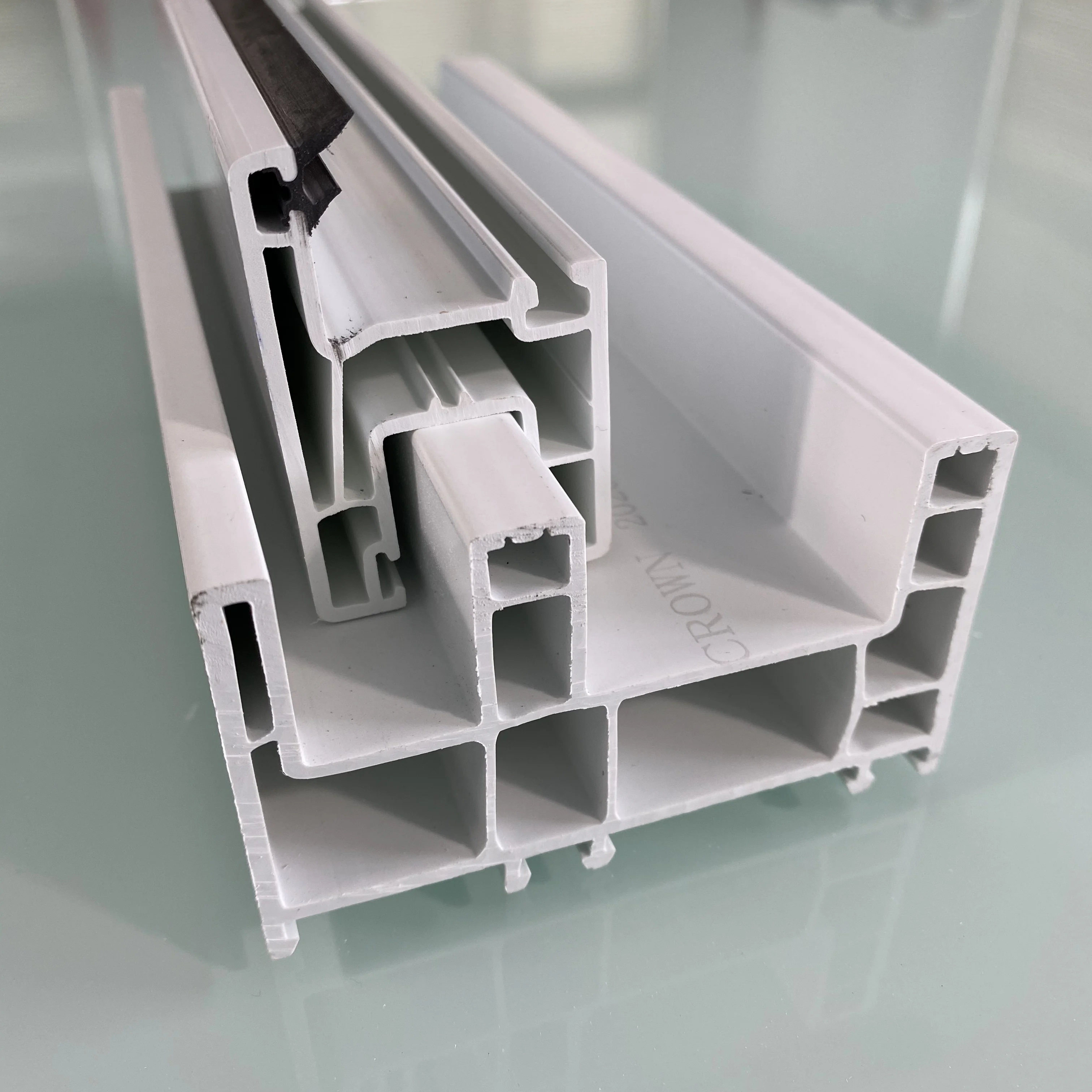 Baydee 88 Series White UPVC Profile for PVC Sliding Windows and Doors