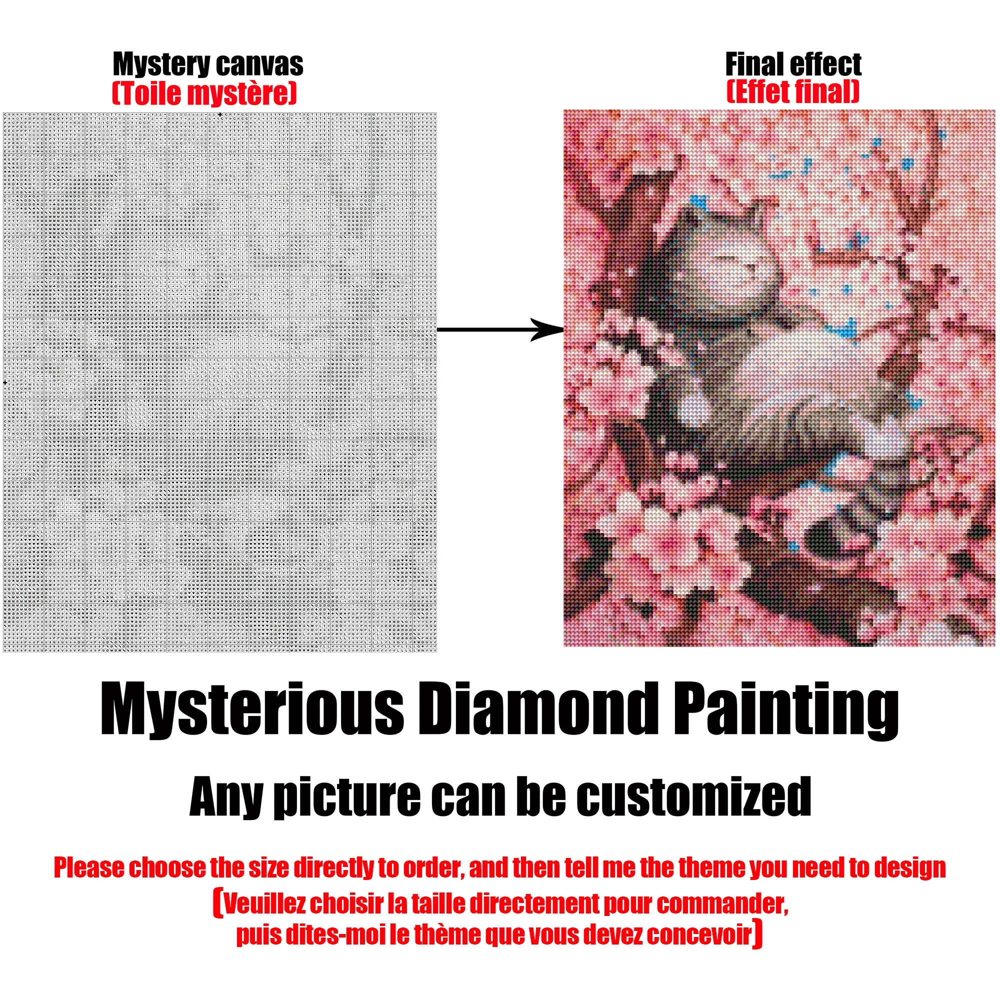 5D PHOTO CUSTOM Diamond Painting kits Picture Cartoons Home Decor Child Gift DIY Mysterious Diamond Painting blind box