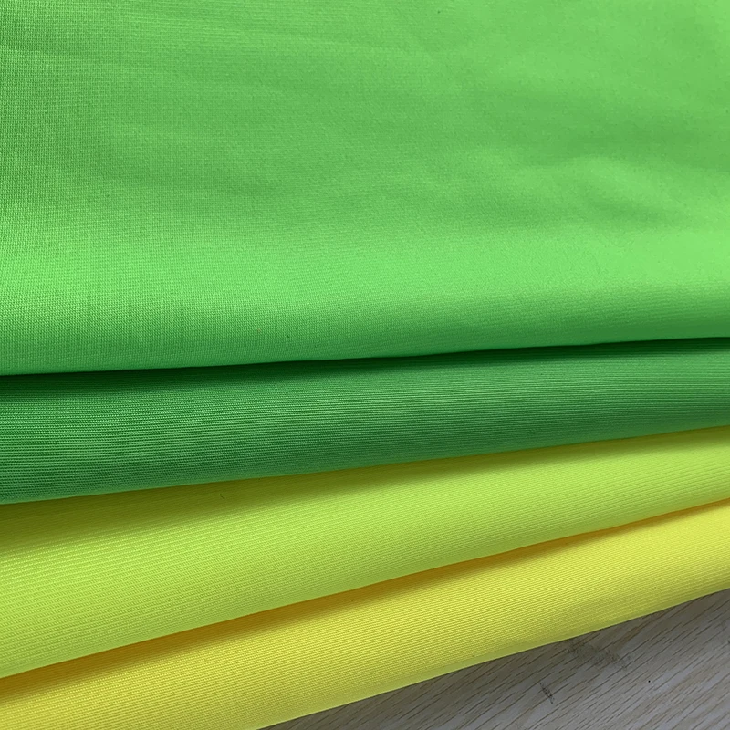 In stock High quality 100% Polyester FR Fluorescent Reflective Fabric for Construction Vest