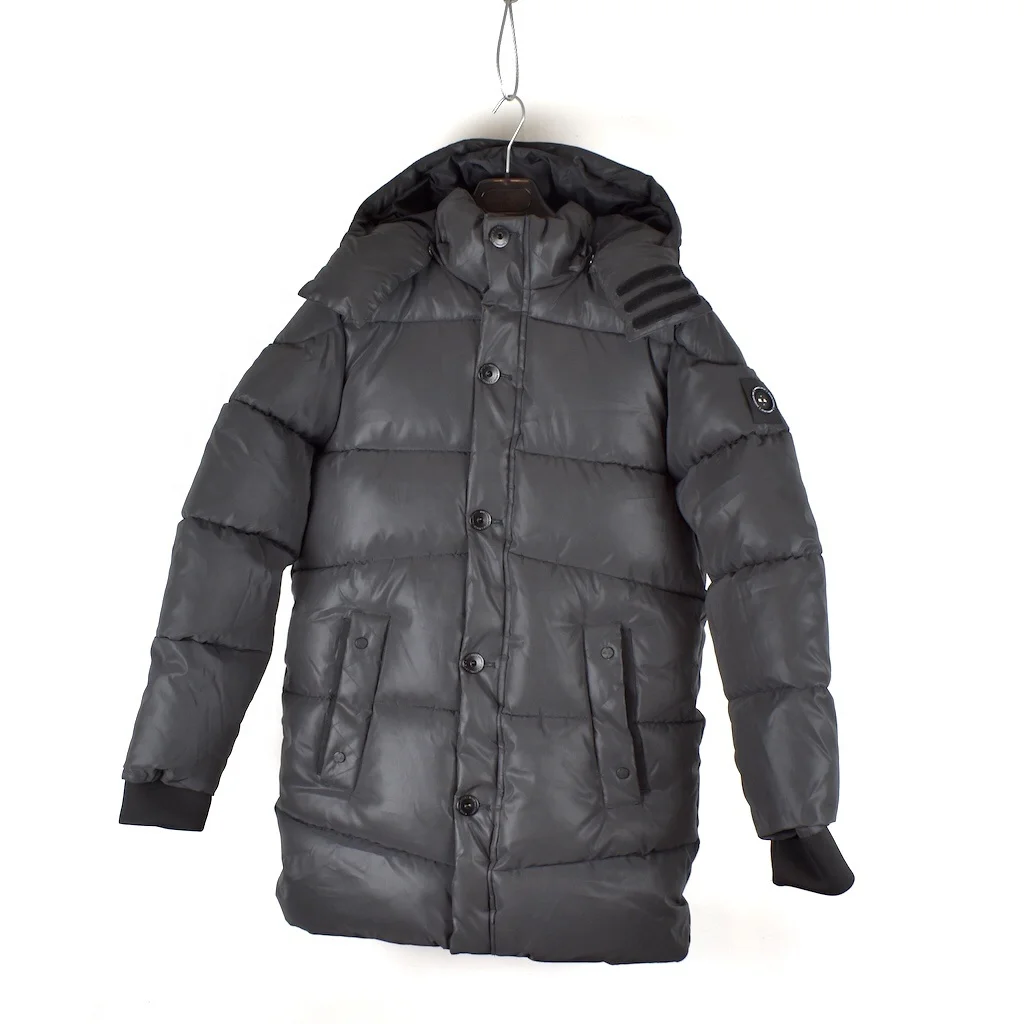 Men Fashion New Design Winter Puffer Shiny Coat Warm Padding Bubble Bomber Coat