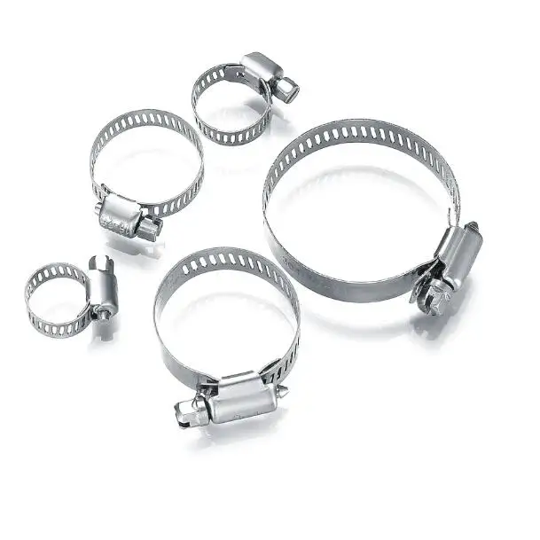 Hot Selling 201/304 stainless steel perforated American adjustable worm drive hose clamp
