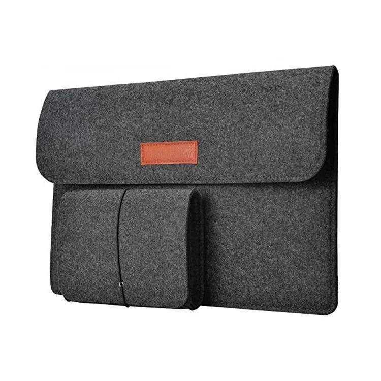 New portable biodegradable handmade women men wool felt laptop computer bags covers