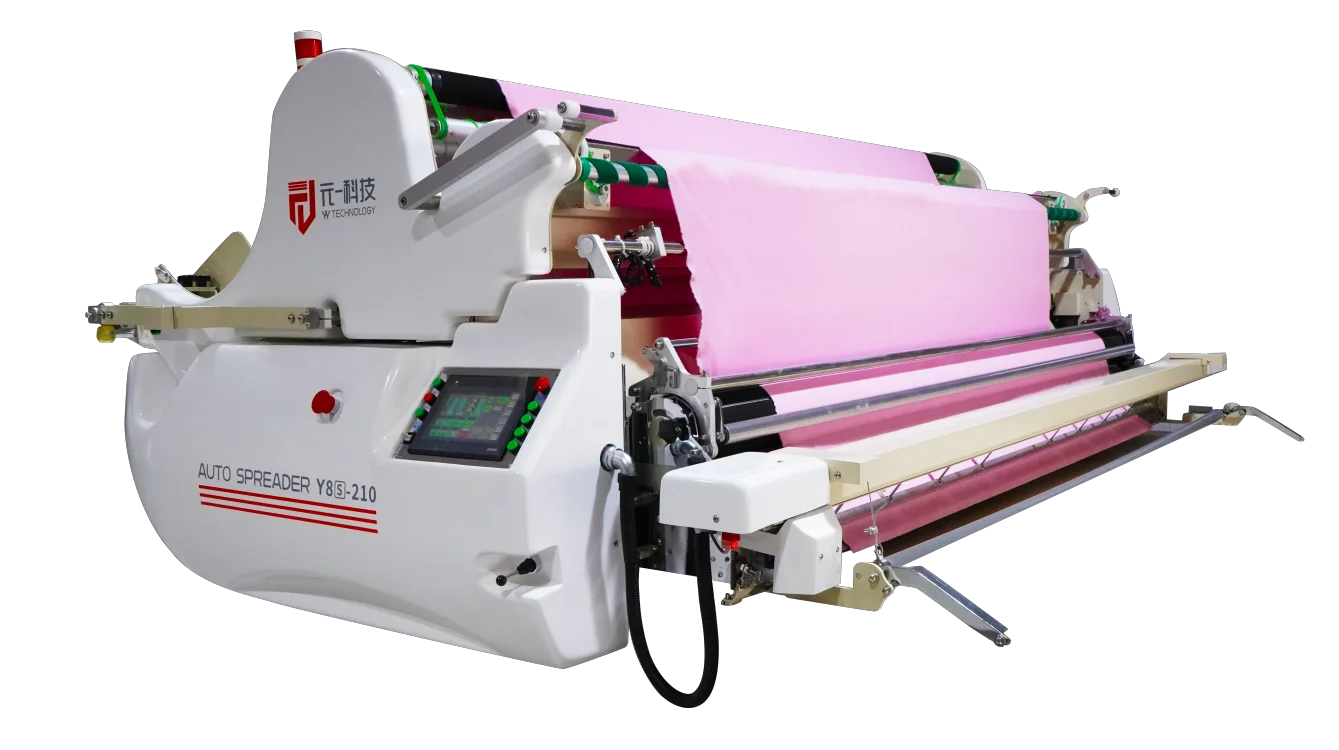 Digital multilayer fabric spreading machine for roll fabric