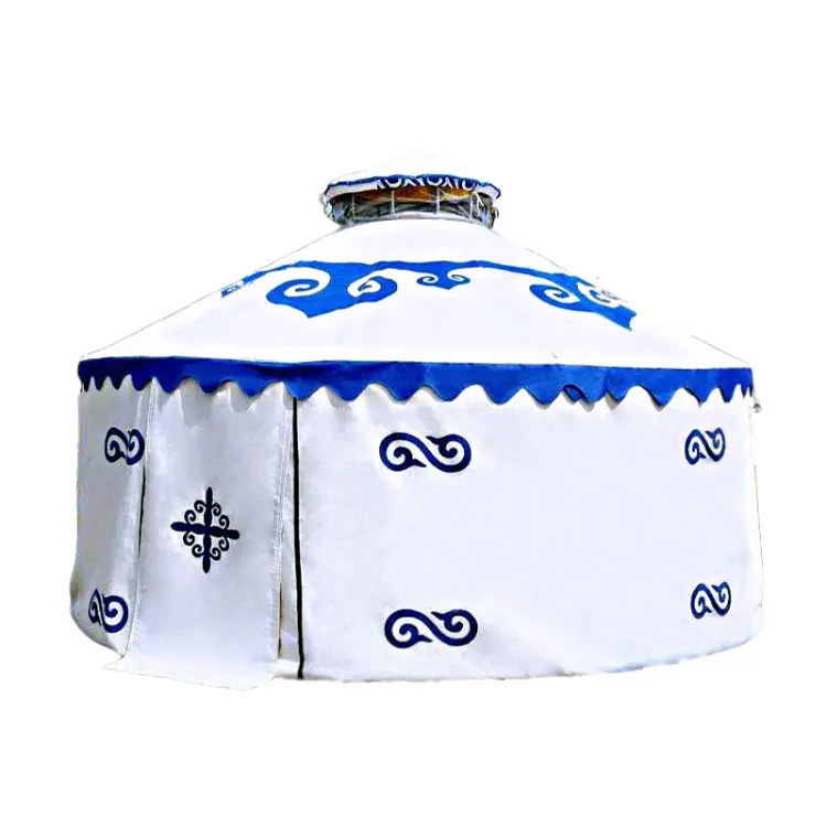 Luxury Mongolian Yurt Camping Tent Made of Durable Canvas Fabric