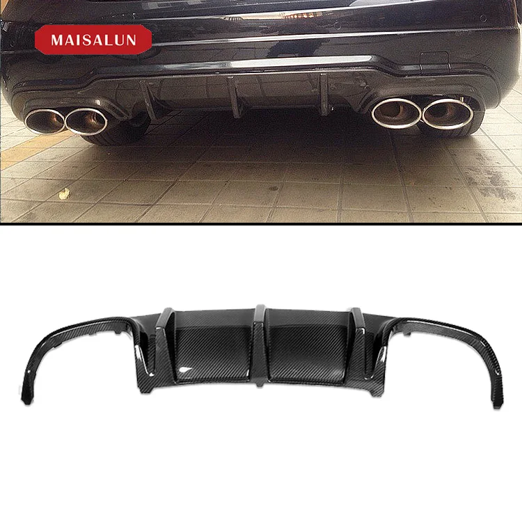W204 Carbon Fiber Rear Diffuser For Mercedes-Benz C-Class W204 C63 Car Bumpers Diffuser