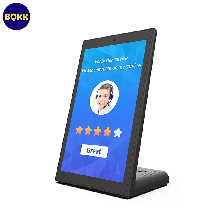 L-образный портретный сенсорный экран оценщик отзывов клиентов настольный компьютер android планшет для умного дома банка отеля ресторана